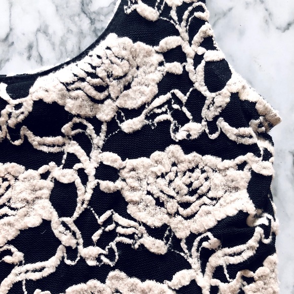 Urban Outfitters Sparkle & Fade Rose Texture Crop - Picture 2 of 3